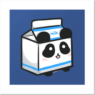 kawaii panda milk Posters and Art